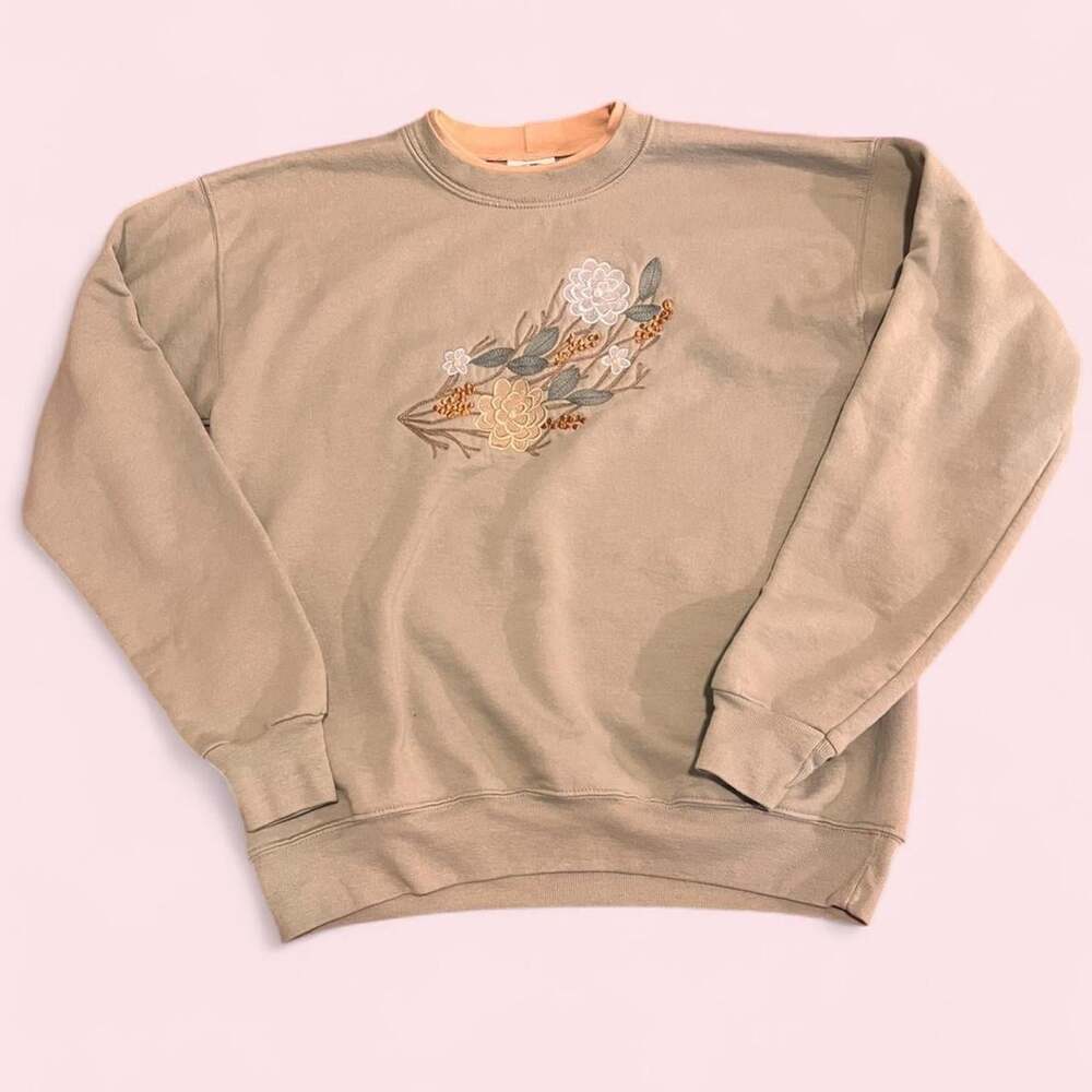 Women's Brown and Tan Sweatshirt